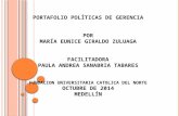 Portafolio politicas de gerencia - Maria Eunice Giraldo