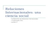 Relaciones Internacionales como ciencia social
