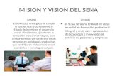 Mision y vision del sena