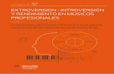 Informe Extroversion-introversion rendimiento musicos profesionales