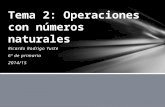 Tema 2: Operaciones con números naturales.