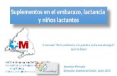 II Jornada Farmacoterapia 2015 DAO - Suplementos en el embarazo, lactancia y niños lactantes - María Jesús Esparza Olcina