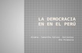 La democracia en en el Perú