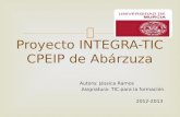 Proyecto integra tic cpeip de abárzuza