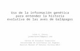 Uso de la información genética para entender la historia evolutiva de las aves de Galápagos