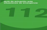 Guia de Actuación ante situaciones de Emergencia 112 España Spain Urgencias Alertas