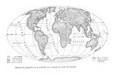 Mapa de distribución geográfica de la población en el mundo por zonas de densidad
