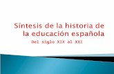 Síntesis de la historia de la educación española