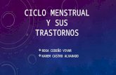 Ciclo menstrual y sus trastornos