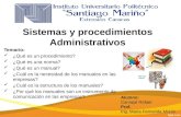 Sistemas y procedimientos administrativos