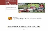 Informe de practica Gimnasio Los Alcázares