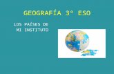 Concurso 3º ESO Geografía. "Los países de mi instituto".