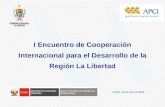 Importancia de la Cooperacion Internacional para Desarrollo Región La Libertad