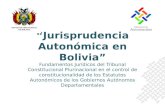 Jurisprudencia Autonómica de Bolivia