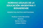 Normas legales de la Educacion Argentina