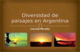 Diversidad de paisajes en Argentina