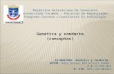 Keny Betancourt  - Genética y Conducta