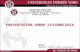 Lesionologia  Genesis Ailed Prado Aranguren
