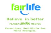 fairllife - ejercicio  pedagógico plan de medios