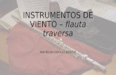 Instrumentos de viento – flauta traversa