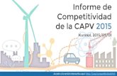 #CompetitividadCAPV Presentación del Informe de Competitividad del País Vasco 2015