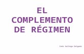 EL COMPLEMENTO DE RÉGIMEN