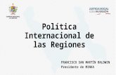 Politica Internacional de las Regiones