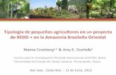 Clasificación de pequeños productores en un proyecto de REDD+ en la Amazonía Brasileña Oriental, Marina Cromberg, CIFOR