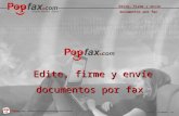 Edite, firme y envíe documentos por fax en línea con Popfax.com