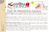 Presentacion del primer boceto del plan de desarrollo de la Comuna 12 de Abril, Aroa, Edo Yaracuy, Venezuela