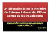 Reforma laboral del PRI- marzo 2011 ANAD-Manuel Fuentes en Brujula Metropolitana