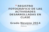 Registro fotog ru00 c1fico de las actividades desarrolladas  en  clase