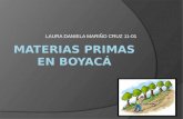 Industrias y materias primas de Boyacá
