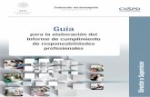 Guía para la elaboración del informe de  cumplimiento de responsabilidadaes profesionales