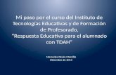 Mi paso por el curso "Respuesta educativa para alumnado con TDAH" del INTEF
