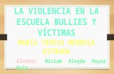 La violencia en la escuela bullies y víctimas