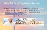 Visita del papa francisco a ecuador