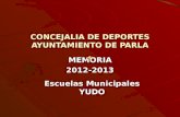 Memoria EE.MM. yudo 2012-13