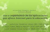 Uso e importancia de las aplicaciones de internet para la educación