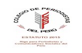 Estatuto Colegio de Periodistas del Perú 2015