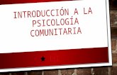 Psicologia Comunitaria 2S