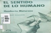 El Sentido de Lo Humano- Humberto Maturana