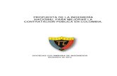 Propuesta de La Ingenieria Nacional Para Mejorar La Contratacion en Colombia