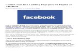 Cómo Crear Una Landing Page Para Tu Página de Facebook