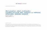 Informe Técnico Revisión de Estado Nutricional de Niños y Niñas ENSMI 2008