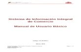 Sistema de Información Integral de Comercio Manual de Usuario Básico
