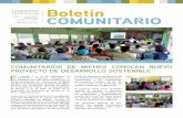 Boletín Comunitario - COMUNITARIOS DE MICHES CONOCEN NUEVO PROYECTO DE DESARROLLO SOSTENIBLE