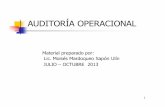Auditoria Operacional Para Exámen Final 2013