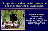 Nutricion en Primeros 1000 Dias -Reynaldo Martorell