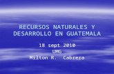 1 Recursos Naturales y Desarrollo en Guatemala
